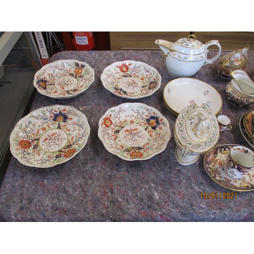 165 - A quantity of Derby china part tea and dinner services