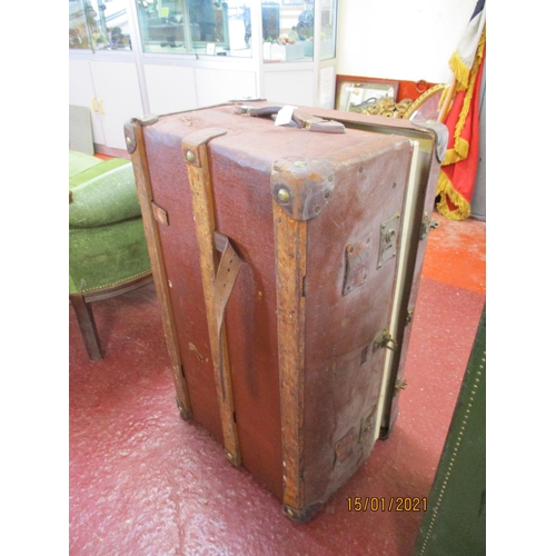 175 - Two vintage steamer trunks