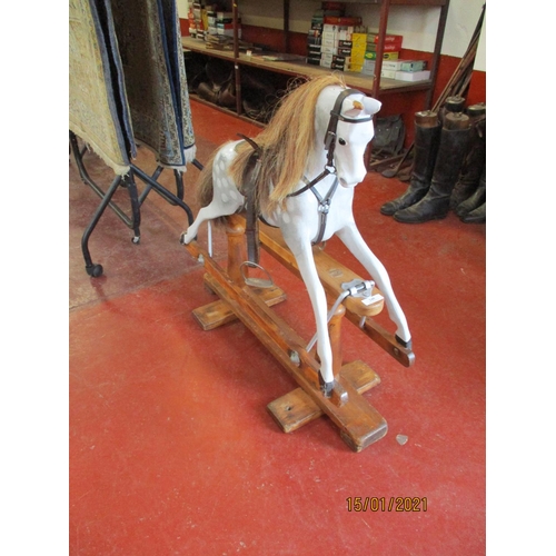 240 - A rocking horse modelled in the Victorian style