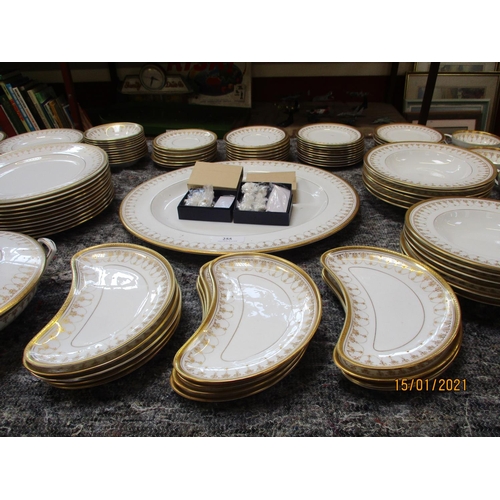 255 - A comprehensive Royal Worcester Imperial part dinner service together with two sets of silver plated... 