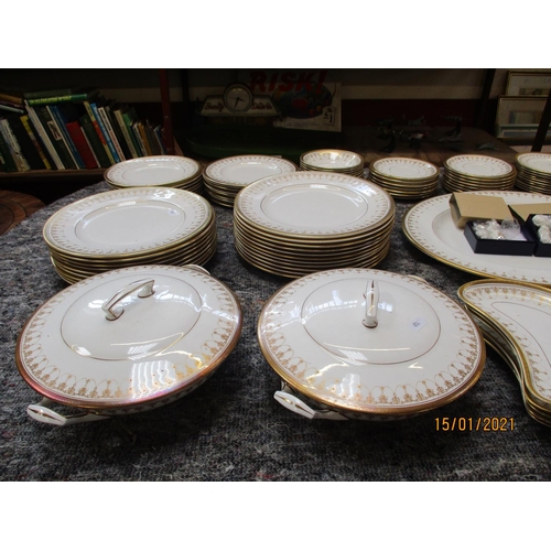 255 - A comprehensive Royal Worcester Imperial part dinner service together with two sets of silver plated... 