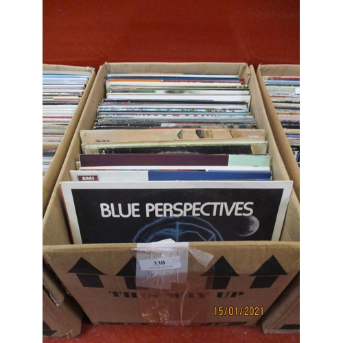 330 - An accumulation of LP records