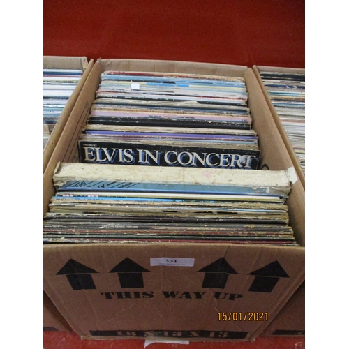 331 - An accumulation of LP records