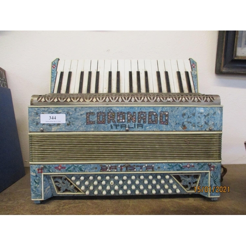 344 - A vintage Coronado Baptista piano accordion