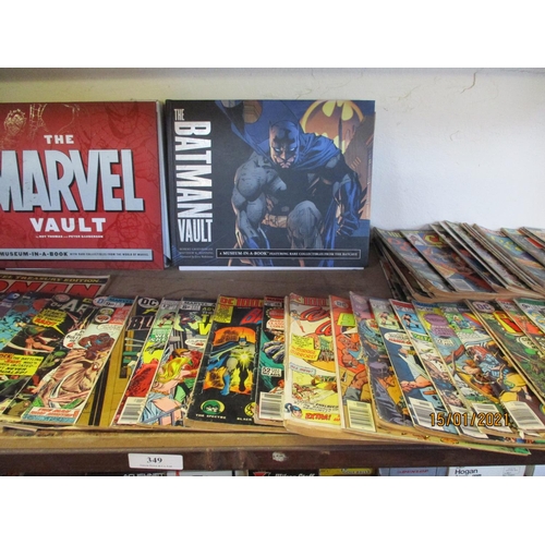 349 - A varied accumulation of DC and Marvel action comics and ephemera