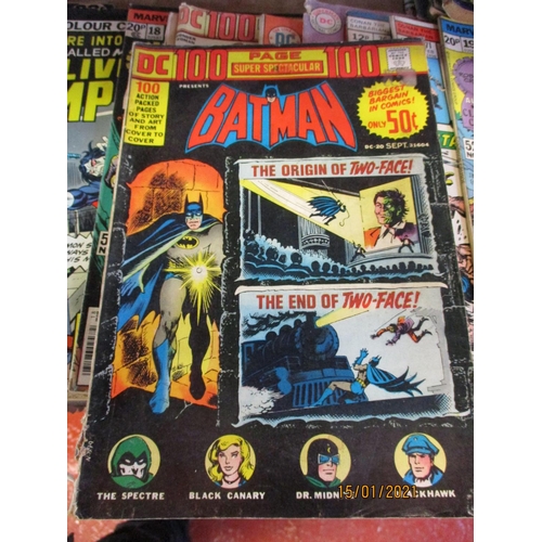 349 - A varied accumulation of DC and Marvel action comics and ephemera