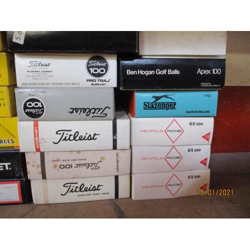 350 - A large selection of vintage boxed golf balls