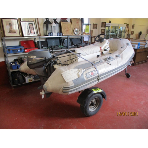 42 - An Avon Rover 280 RIB with Yamaha 9.9hp four stroke outboard engine and trailer
Ship Length: 2.8mtr
... 