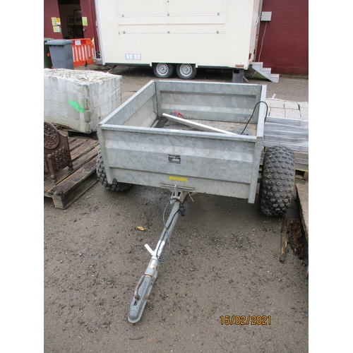 67 - A Wessex galvanised ATV tipping trailer