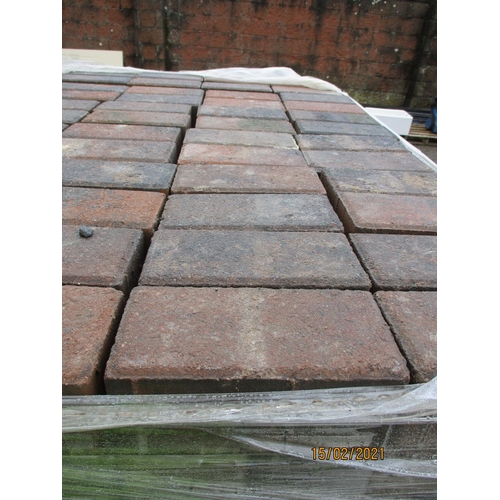 77 - Two pallets of rectangular brick pavers