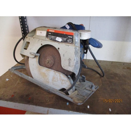 91 - A Bosch 1700 watt circular saw