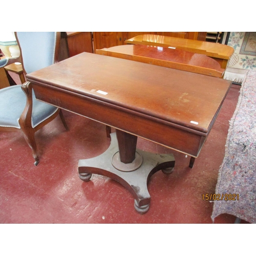 228 - A Victorian mahogany tea table with fold over top