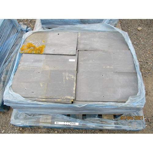 22 - A pallet of roofing slate