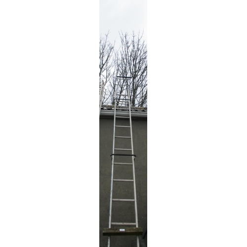 51 - An aluminium roof ladder