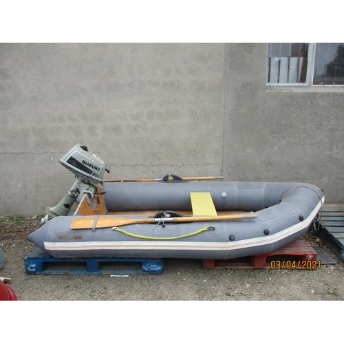 55 - An Avon Rover R2-80 inflatable dinghy complete with Suzuki 4hp outboard engine