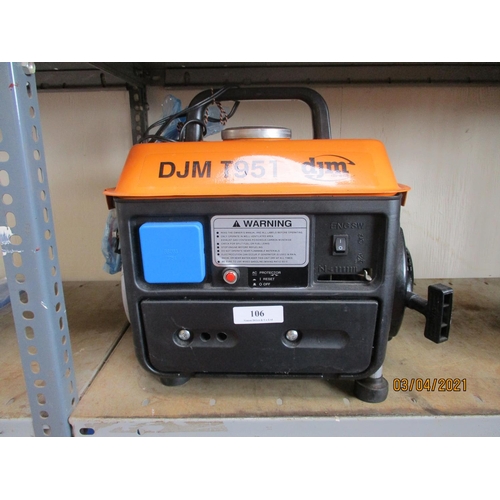 106 - A DJM portable generator