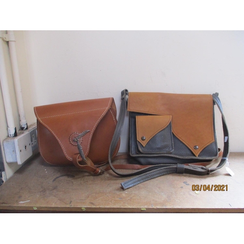 110 - Two lady's artisan leather shoulder bags