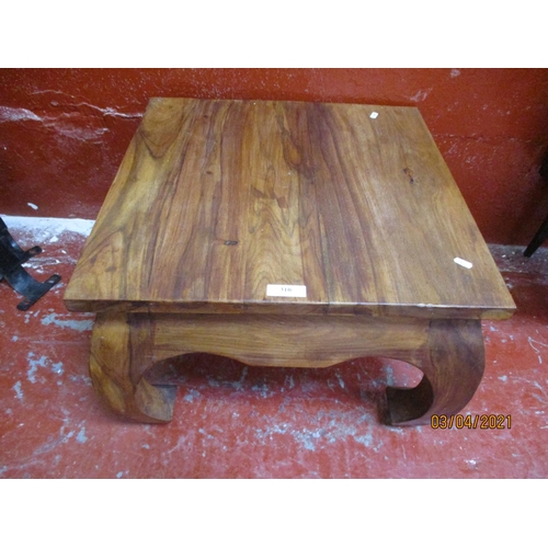 310 - A hard wood opium table