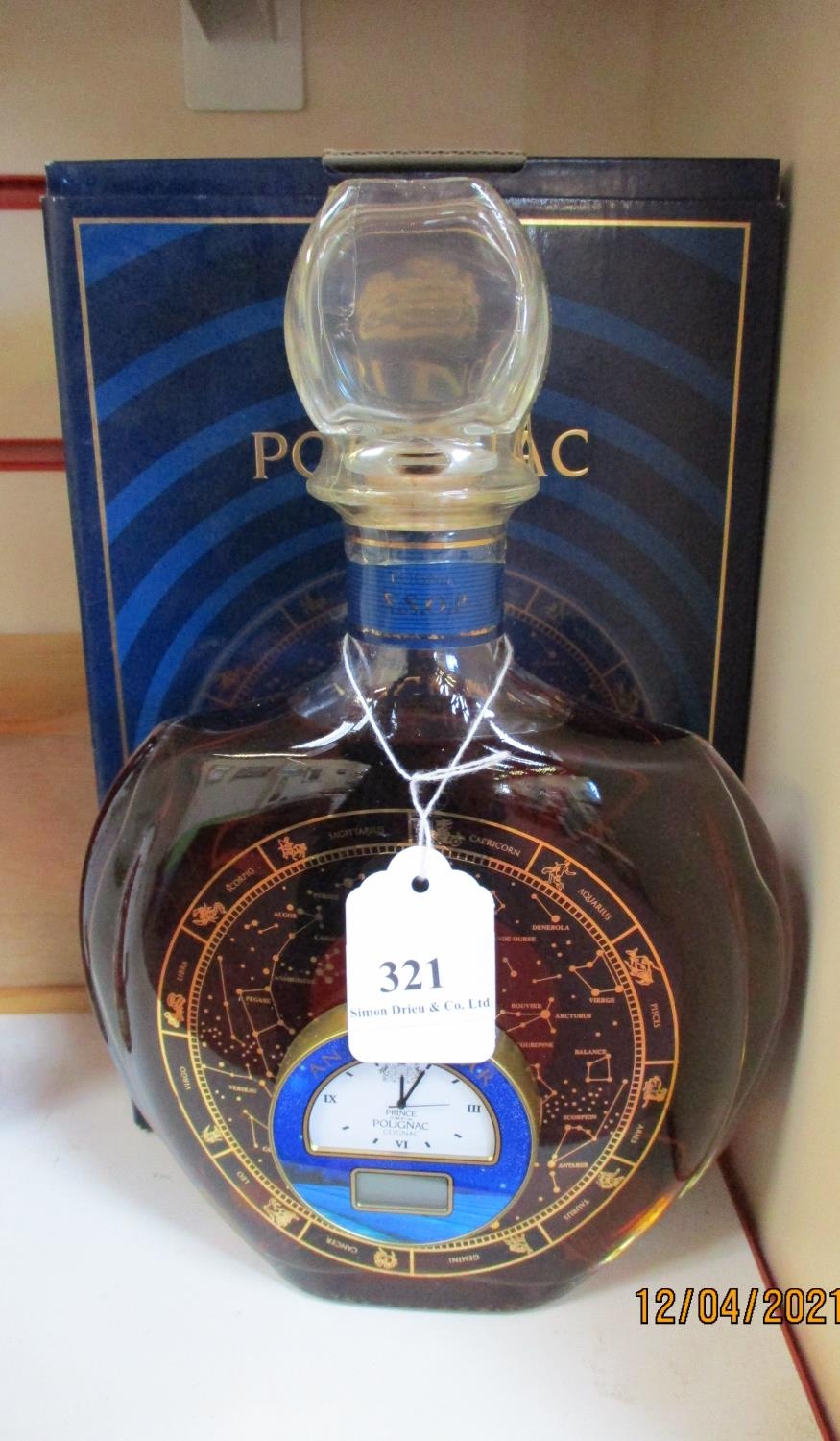 ブランデー Prince Hubert de Polignac Cognac 2000 Prince Hubert de Polignac Cognac, 2000, boxed (1).