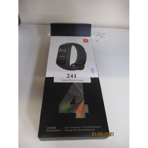 241 - A Xiaomi band 4 Smart wrist watch