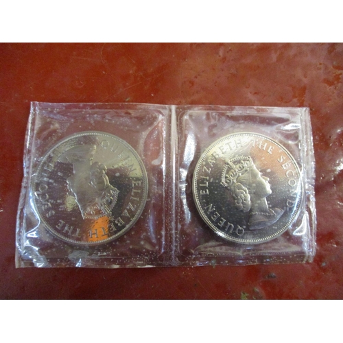193 - Several cased sets of Royal Mint Jersey 1966 five shilling coins