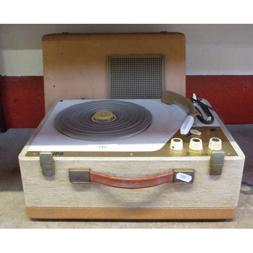 344 - A vintage Phillips stereo portable record player