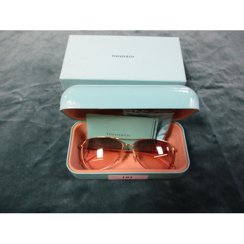 181 - A cased pair of Tiffany & Co. sunglasses