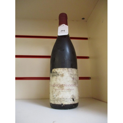 291 - A bottle of 1957 Charmes Chambertin