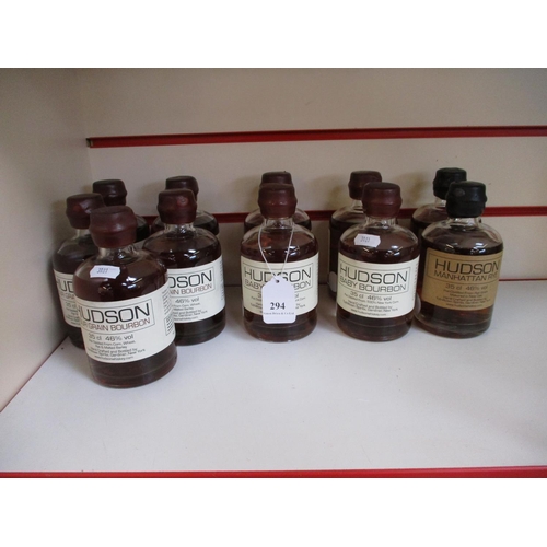 294 - Eleven bottles (35cl) of Hudson Bourbon