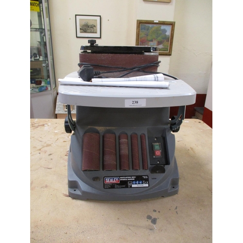 238 - A Sealey SM1300 oscillating belt/spindle sander