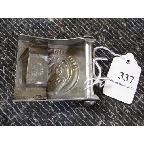 337 - A World War II Hitler Youth belt buckle (maker marked)