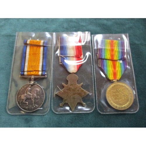 244 - A set of World War I medals awarded to Pte A Howard No. 2160 South Lancashire Regiment with provenan... 