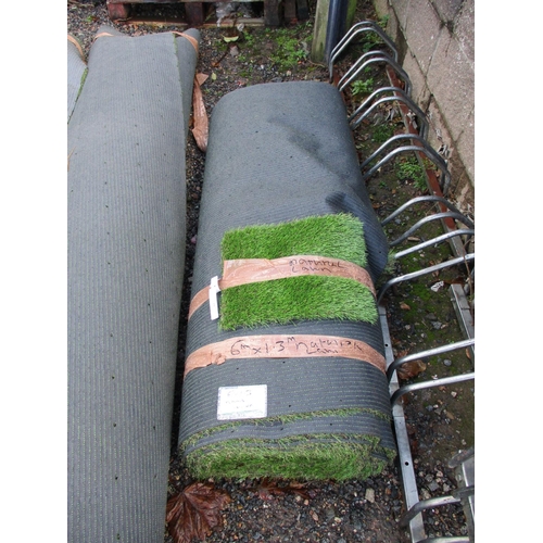 15 - A roll of Natural Lawn artificial grass (6m x 1.3m)