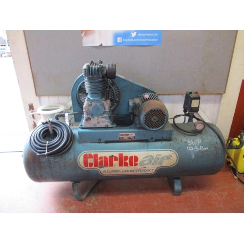 81 - A Clarke Air 150 litre workshop compressor - Viscounts sale