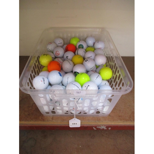 104 - One hundred golf balls