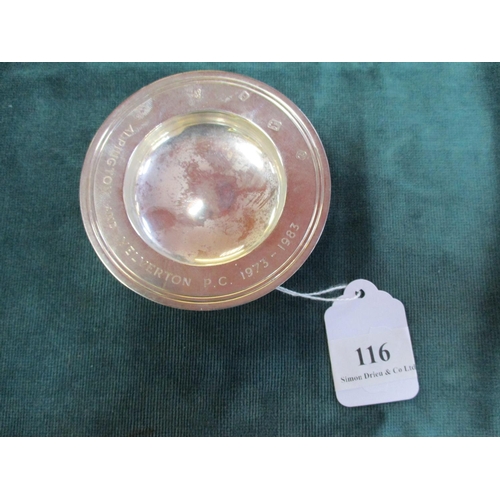 116 - A solid silver dish, Garrards of London