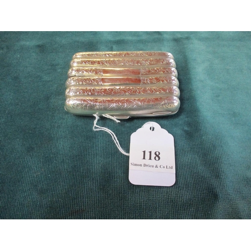 118 - A silver cheroot holder (Birmingham) Walker & Hall