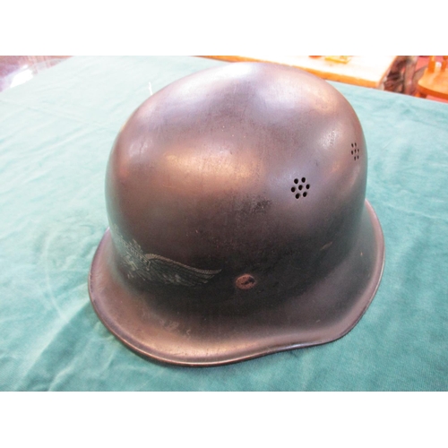 168 - A German World War IIM34 Luftshultz helmet