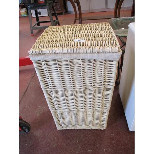 306 - A rattan linen basket