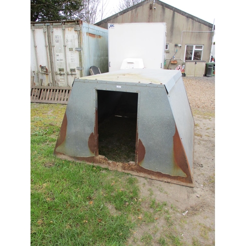 20 - A galvanised and insulated animal field shelter