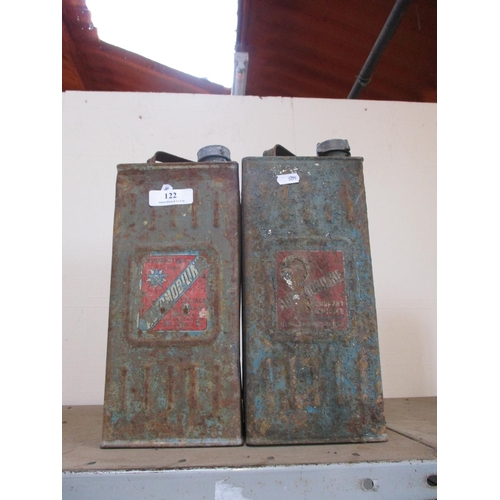 122 - Two vintage fuel cans