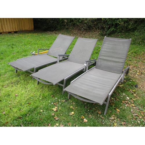 33 - Three sunloungers