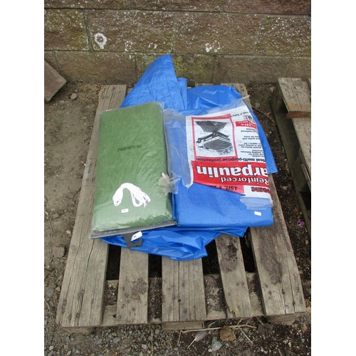 44 - Three tarpaulins