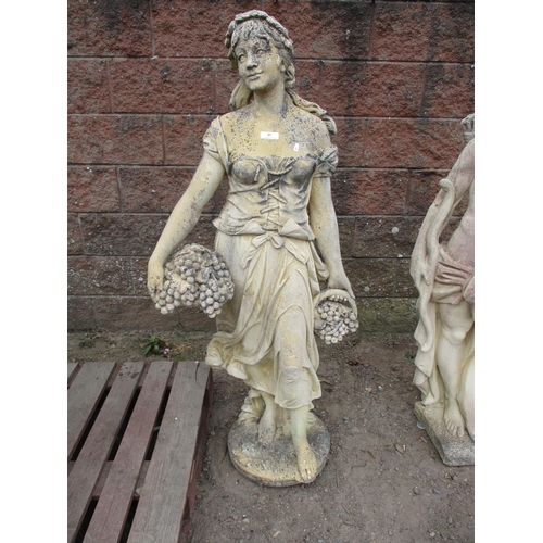 49 - A reconstituted stone statue of Summer