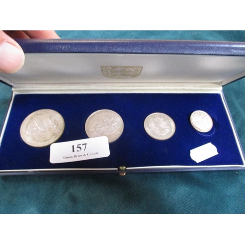 157 - A set of Jersey silver coins