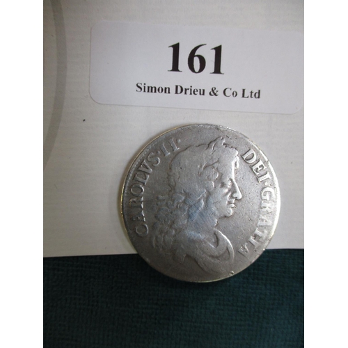 161 - A Charles II silver shilling