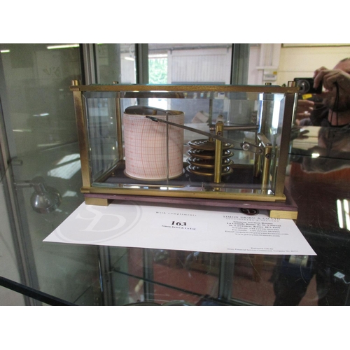 163 - A brass cased barograph by Naudet