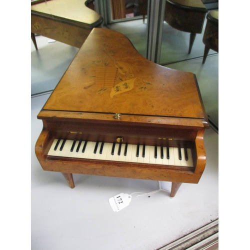 172 - A Reuge musical box modelled in the form of a grand piano