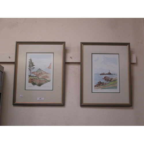 182 - Maurice Boots, two framed prints