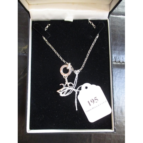 195 - A Thomas Sabo necklace and pendant together with a lucky 21 charm